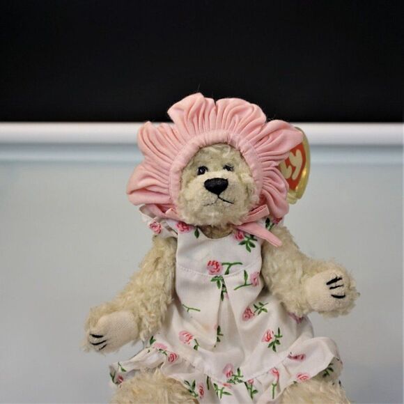 Ty Beanie Babies Rosalie The Bear Retired Plush Toy 1993 Attic Treasures - Picture 5 of 10